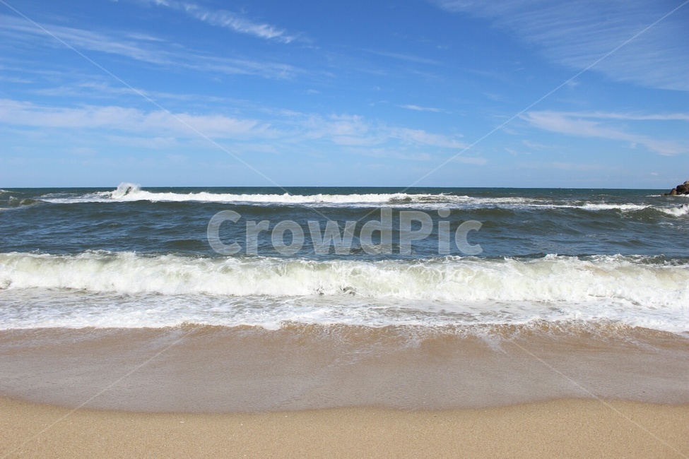 바다,파도,하늘,모래사장,물결,해변,바다,beach,sea