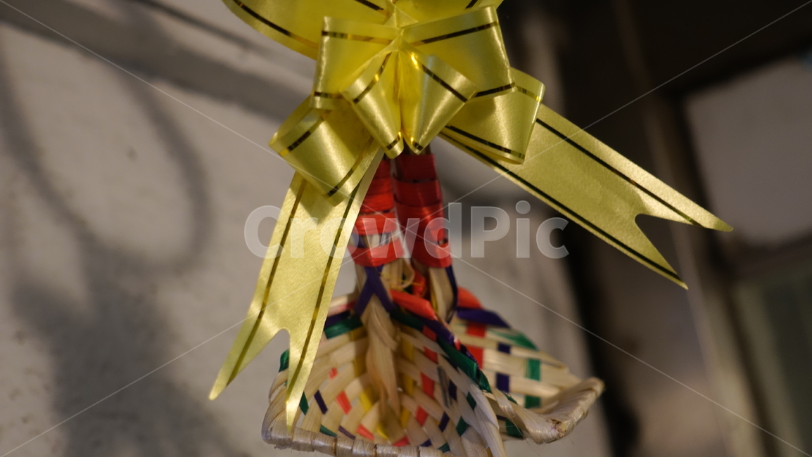 tradition,복조리,조리,전통,리본,yellow,새해,복