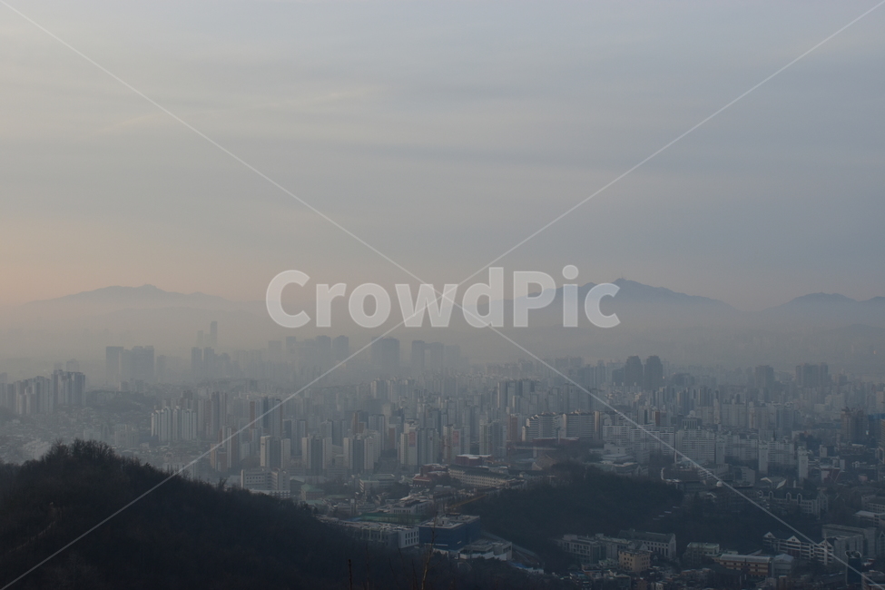 안산,서울,아침,도시,도심지,풍경,미세먼지,겨울,도시,풍경,city,landscape,한국도시풍경,한국도시경관,korea cityscape,nature,자연
