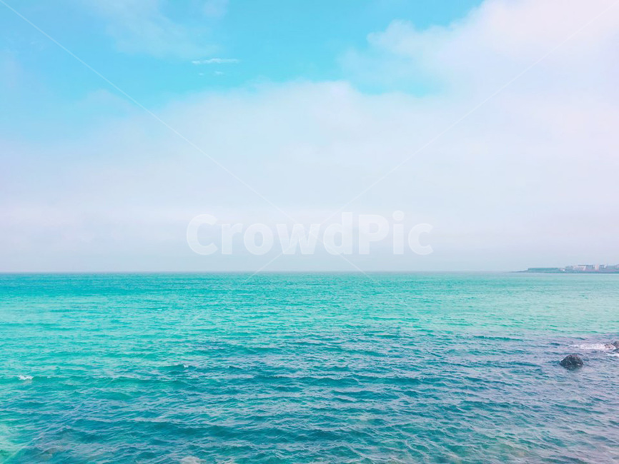 바다,해변,바위,청량한,제주도,앞바다,낮,봄
