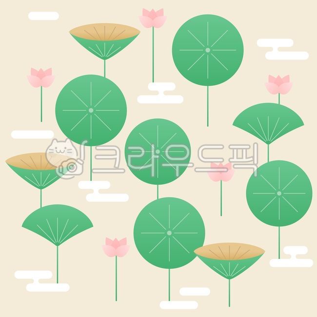 pattern,lotus,simple,Thanksgiving,holiday,Modern,cloud,newyear,New Year,vector,tradition,Chuseok,new year,full moon,Full moon of the first lunar month,New Years card,Korean culture,Vector illustration,traditional pattern,Lotus,korean,flower,korea,traditio
