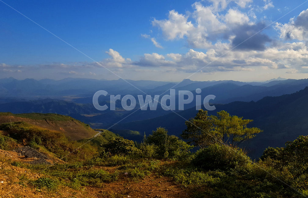 산,정상,자연,하늘,경치