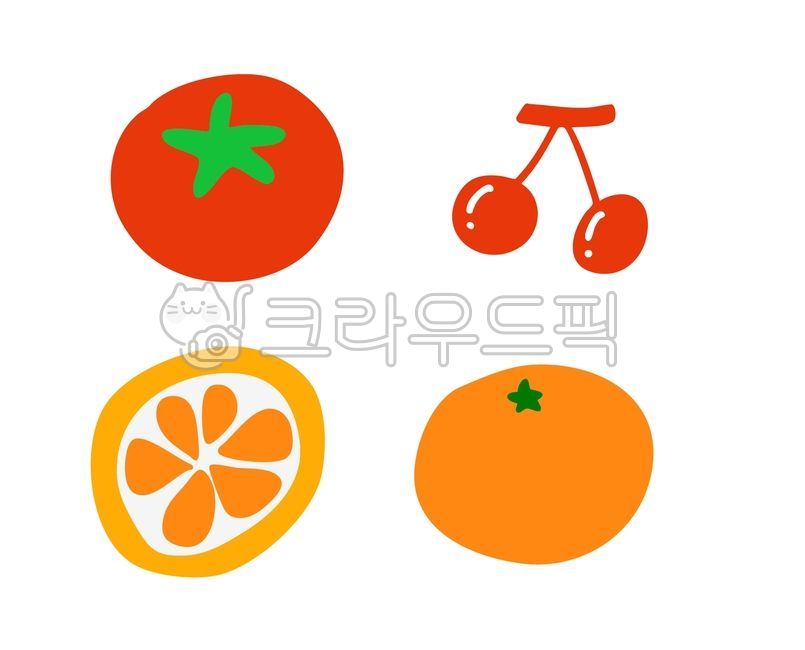 Fruits,vegetables,tomatoes,cherries,fruit illustrations,oranges,tangerines,mandarins,tangerines,Jeju,vegetable illustrations,tangerine illustrations,tangerine illustrations,tomato illustrations