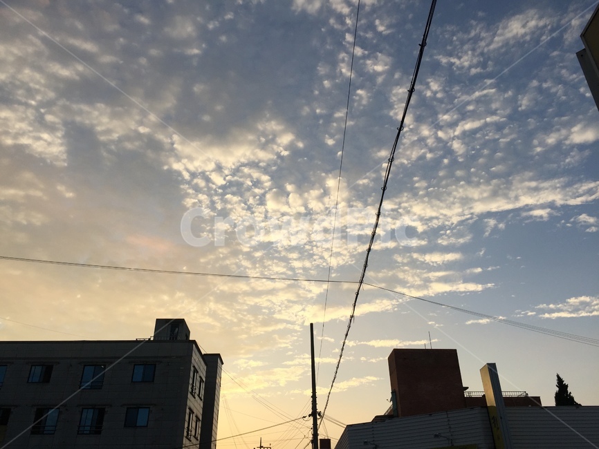 하늘,구름,노을,풍경,저녁