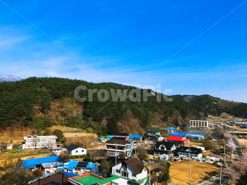 산,자연,풍경,맑음,시골,시골,마을,풍경,landscape,country,rural,town