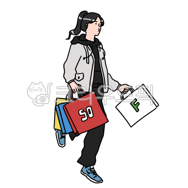 bed,thought,apparel,cell phone,running,female,human,Hood,shopping,jump,worry,hood Tshirt,long hair,excited,Pajamas,clothes,shopping bag,painting,person,pillow,clothing,illustration,cloth