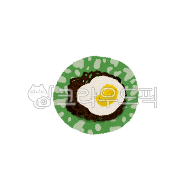 짜파게티,짜장면,계란후라이,분식,스티커,굿노트,다꾸,다이어리꾸미기,다이어리,한식,한식일러스트