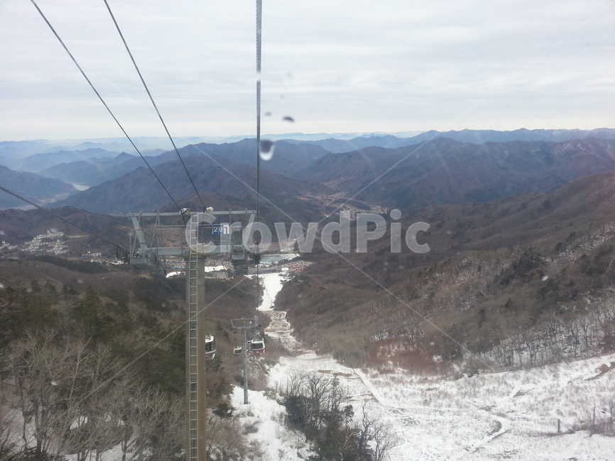 리프트카,리프트,케이블카,무서움,하늘,산,겨울,계절,winter,season,자연,풍경,nature,landscape