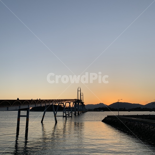 가우도,출렁다리,노을,바다,강진,섬,해질녘,전남,국내바다,island,sea,sunset,korea