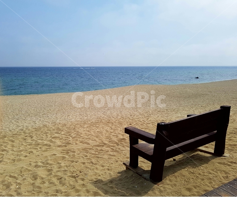 의자,해변,바다,풍경,산책길,그림자,쉼,해변,바다,beach,sea