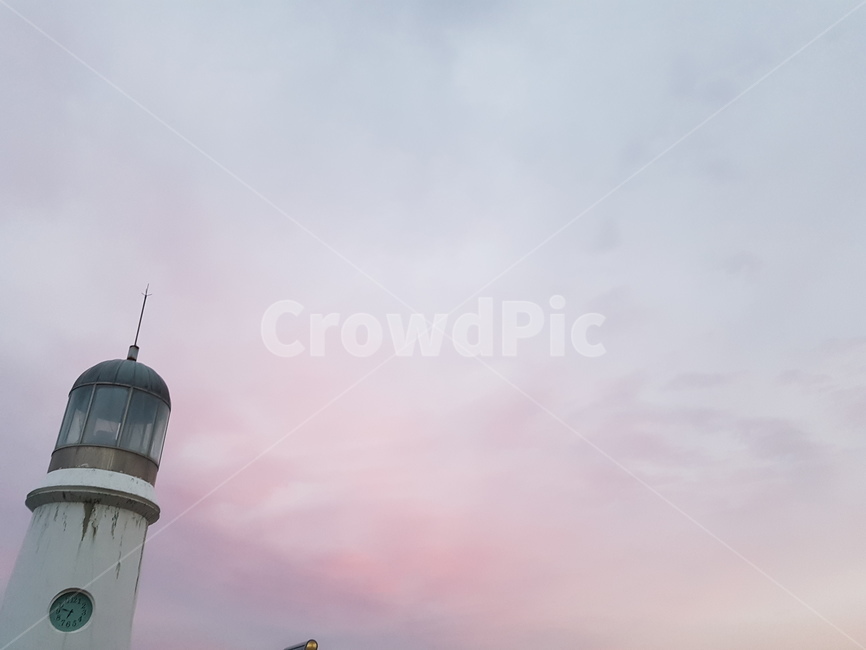 노을,핑크색,하늘,등대,감성,구름,등대,lighthouse