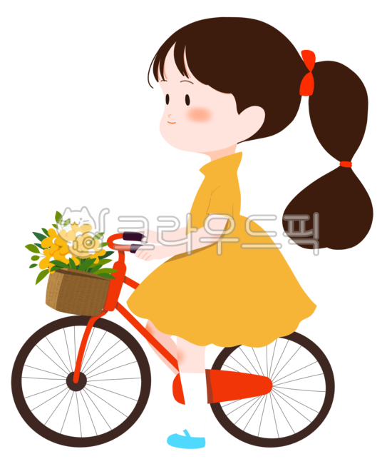 riding a bike,environment,flower basket,bicycle,children,picnic,girl,Girls