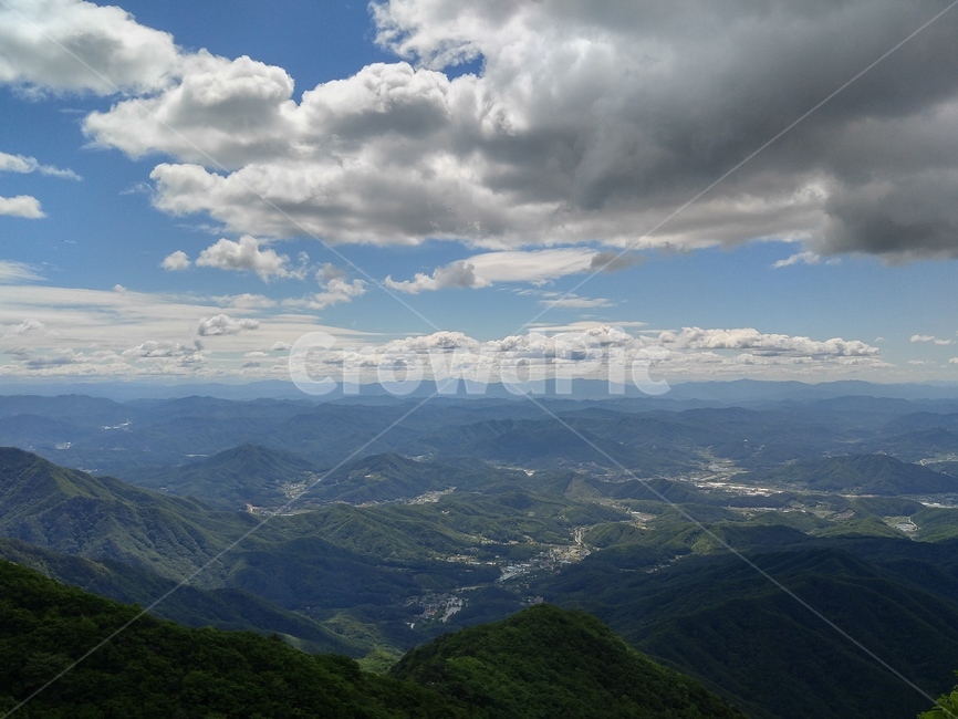 자연,구름,산맥,하늘,날씨,산