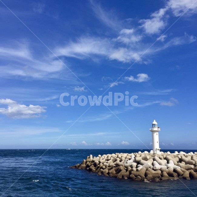 architecture,건축물,tower,탑,등대,바다,제주도,파란하늘,하늘,구름,방파제,sea,오션,ocean,옥외,nature,자연,물,등대,lighthouse