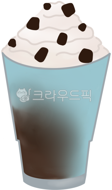 민트초코,아이스민트초코,민트초코라떼,민트초코일러스트,카페음료,카페메뉴,음료,음료일러스트,민초라떼