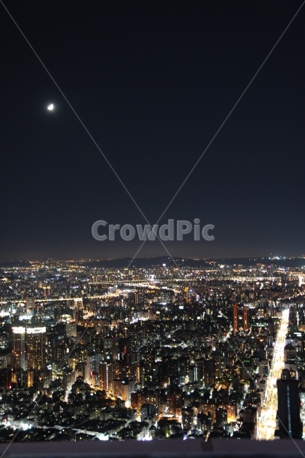 대만,타이페이,타워,야경,달,풍경,도시,밤,별,하늘,해외여행,night,moon,star,city,landscape,야경,밤,풍경,nightscape,night,landscape,도시,city,경치,nature,자연,outdoors,옥외,scenery,aerial view,조감도