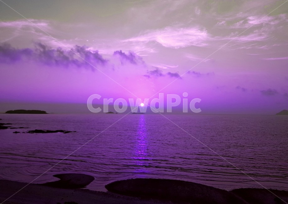 sunset,노을,노을바다,바다,자연,nature,sea,보라,보라색,purple,violet,해안,보라빛하늘,보라빛바다,해질녘,구름,하늘,수평선
