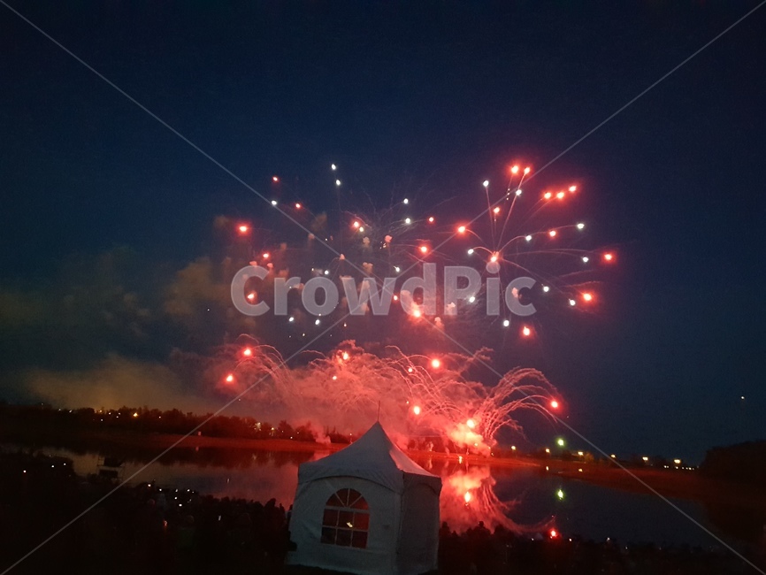 해외,축제,불꽃놀이,하늘,저녁,밤,어둠