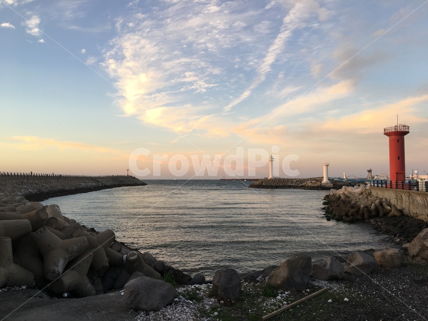 제주바다,항구,바다,등대,파란하늘,등대,lighthouse,rubble,파편