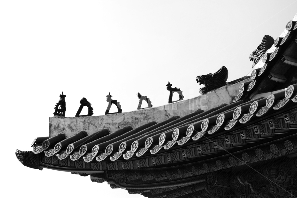 궁궐,처마,토우,잡상,전통,한국전통,한국문화,korean traditional,korean culture,흑백,모노톤,monochrome,black and white,건축물,건물외관,exterior,building,structure,architecture,construction