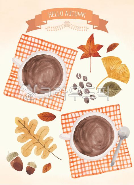 배경,백그라운드,수채화,수작업,일러스트,일러스트레이션,그림,드로잉,가을,오브젝트,음식,음료,디저트,컵,커피,단풍잎,낙엽,식물,단풍,은행잎,도토리,원두,티스푼,food,drink,coffee,cup,teaspoon,bean,dessert,plant,leaf,ginkgo,acorn,maple,autumn,fall,beverage,object,watercolor,drawing,painting,illustration