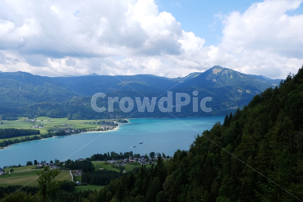 호수,산,하늘,구름,lake,에메랄드색,mountain,경치,풍경,scenery,sky,cloud,맑은,sunny,화창한,오스트리아풍경,자연풍경,세계,자연,풍경,nature,landscape,water,물,outdoors,옥외,land,땅,ocean,대양,sea,바다,shoreline,해안선