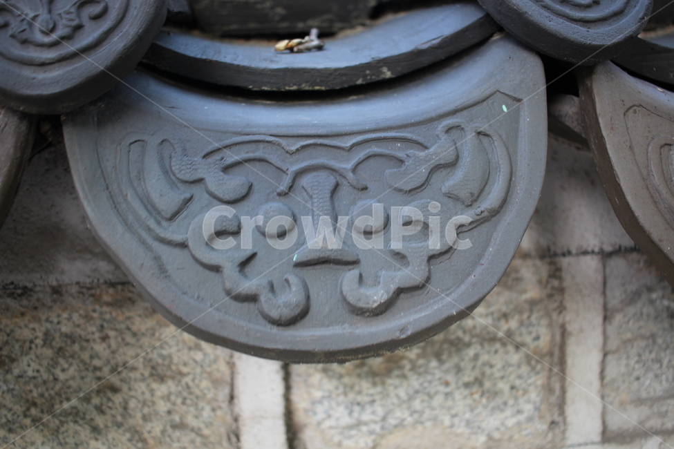 tile,traditional pattern,old palace,Korean pattern,Korean tiles
