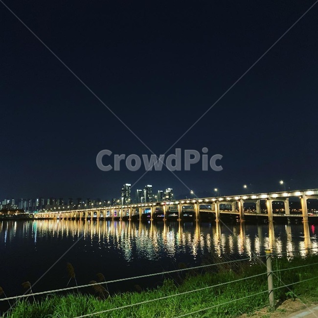 반포대교,잠수교,야경,한강,새빛둥둥섬,야경,밤,풍경,nightscape,night,landscape,water,물
