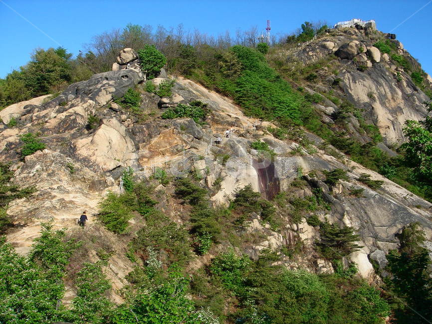 산,등산,안산,봉수대,암벽,바위산,서대문구