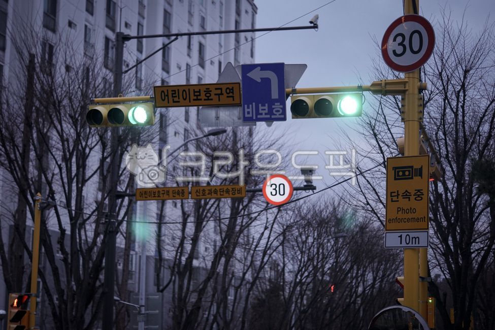 crackdown,surveillance camera,speed limit,Childrens protection zone,turn left,30km,Traffic Light,unprotected,trafficlight,traffic safety