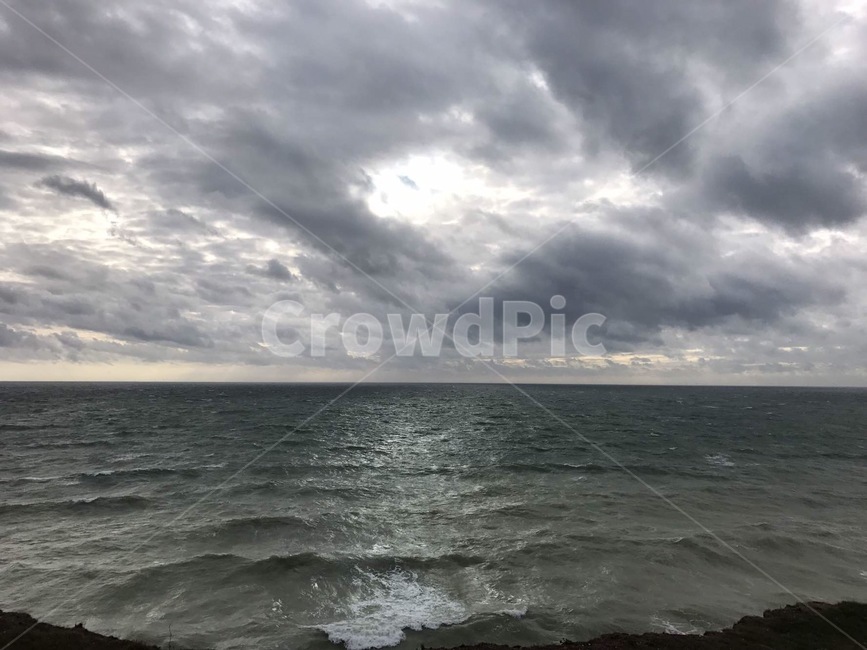 ocean,대양,바다,자연,sea,런던,세븐시스터즈,구름,지평선,영국