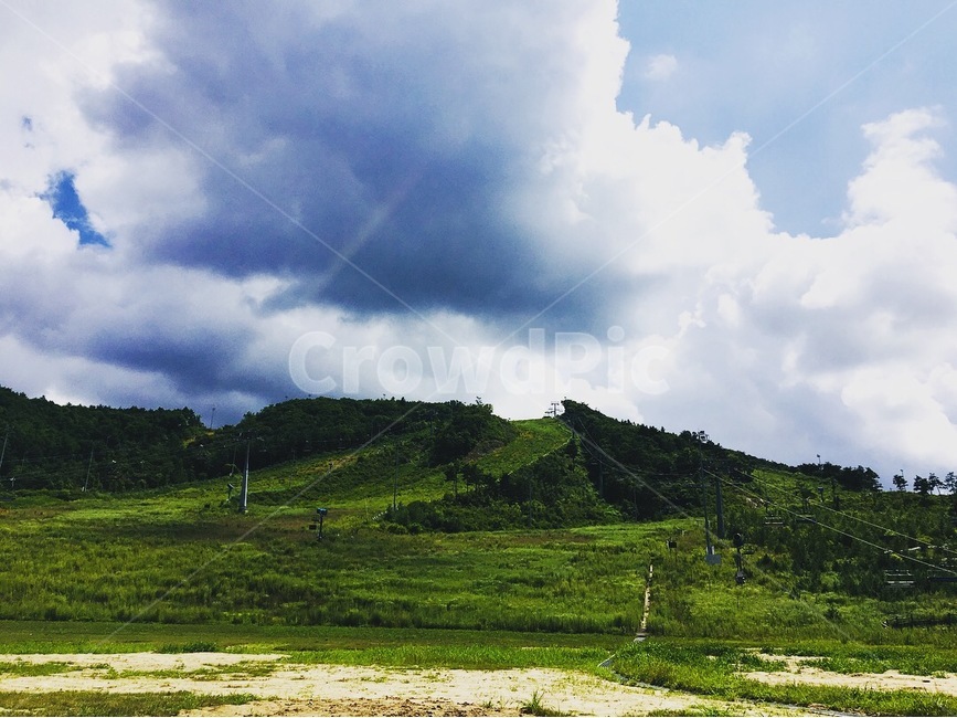 하늘,평창,알펜시아리조트,평창알펜시아리조트,자연,자연,풍경,nature,landscape,outdoors,옥외,field,들,grassland,목초지,hill,언덕