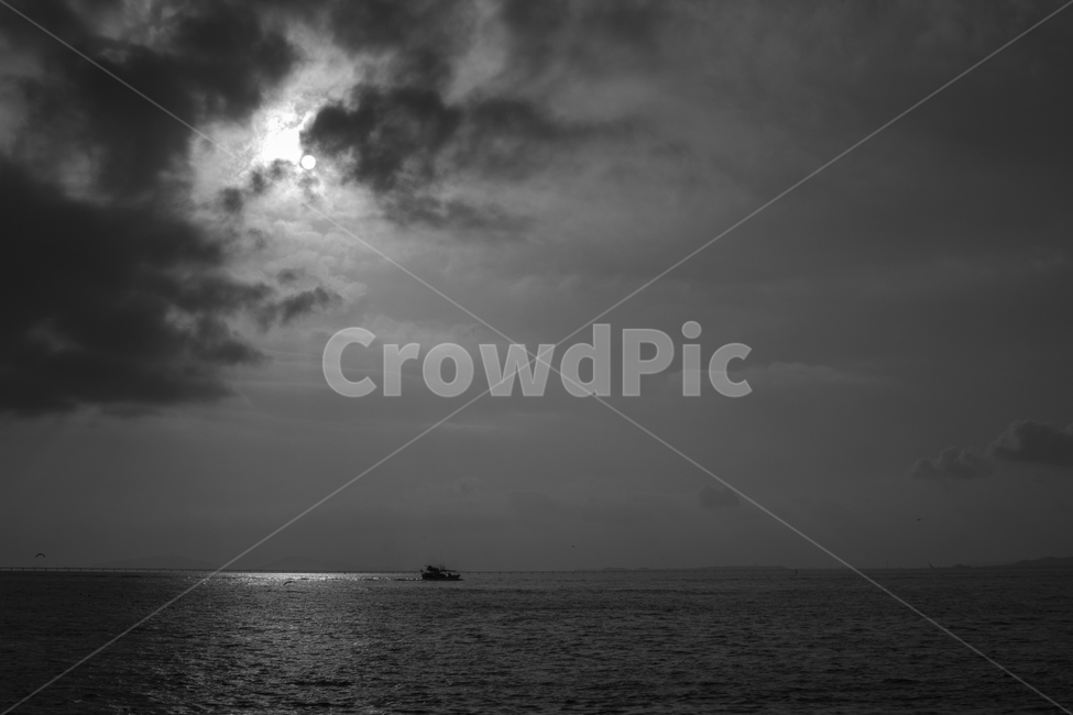 nature,자연,weather,흑백,바다,흑백,모노톤,monochrome,black and white