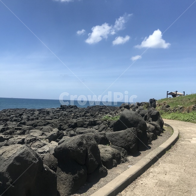 제주,색감,바다,돌담길,산책로,제주도,jeju,jeju island