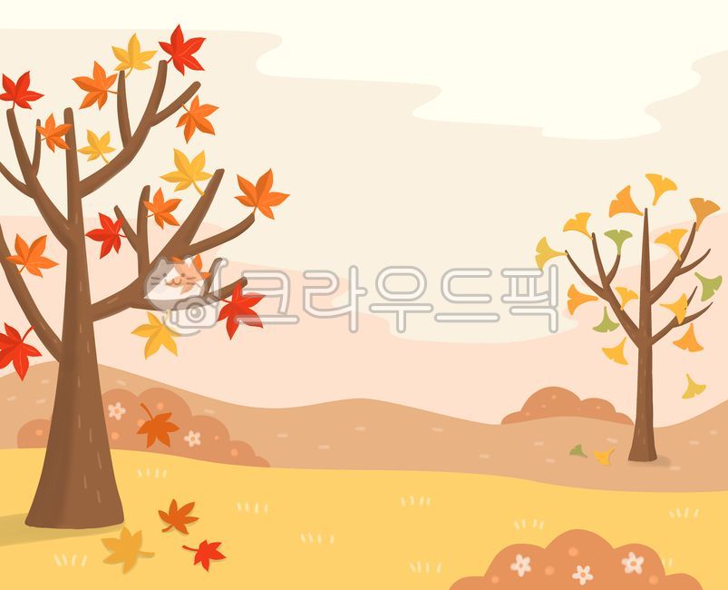 forest,seasonal,yellow,scenic,cloud,Maple leaf,mountain,ginkgo leaves,fall,fallen leaves,fallenleaves,drawing,sight,season,Maple,natural,nature,Season illustration,tree,brown,environment,painting,fall illustration,background,plant,illustration,autumn,colo