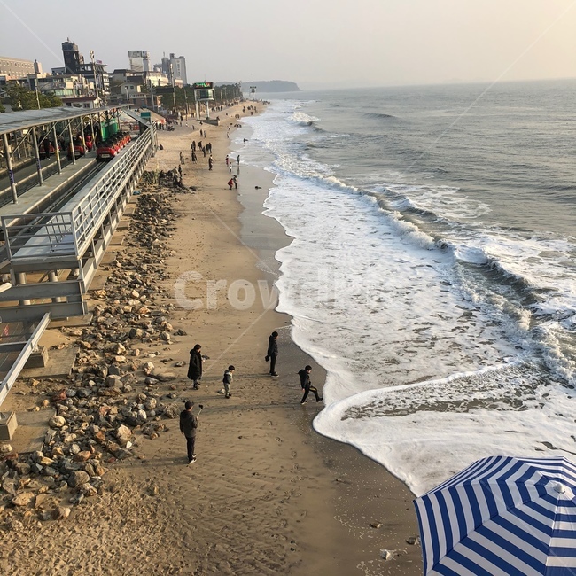 대천,겨울바다,해수욕장,바다,하늘,파도,파라솔,해변,바다,beach,sea