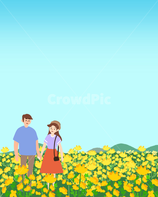 봄일러스트,유채꽃,오브젝트,커플,연인,꽃,디자인소스,소스,장식,데코,식물,봄,계절,봄꽃,자연,화사한,밝은,벚꽃,꽃잎,잎사귀,백그라운드,세일,할인,초대장,카드,쇼핑몰,이벤트,배경,편집,표지편집,디자인,브로슈어,브로셔,비주얼,일러스트레이션,배너,광고,person,사람,human,인간,꽃일러스트,봄,계절,spring,season,여행,휴가,traveling,vacation,trip,그래픽,일러스트레이션,graphic,illustration