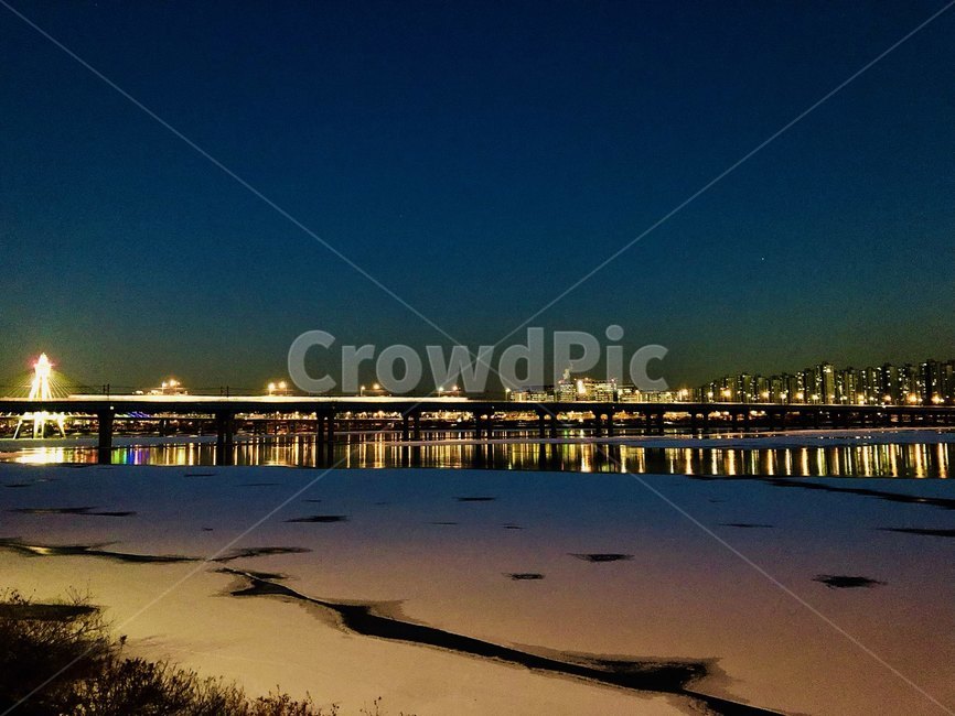 뚝섬한강공원,한강공원,뚝섬,한강,공원,겨울,해질녘,서울,river,witer,겨울,계절,winter,season,야경,밤,풍경,nightscape,night,landscape,도시,city,water,물,waterfront,워터 프론트,port,포트,pier,교각