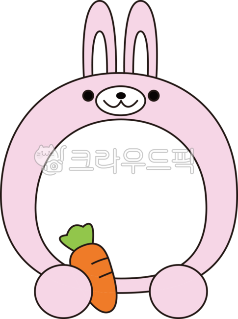 토끼,귀여운,탈,동물,모자,아기,프레임