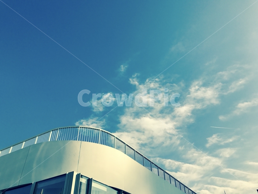 파란색,구름,송도,하늘,여름,건축물,건물외관,exterior,building,structure,architecture,construction
