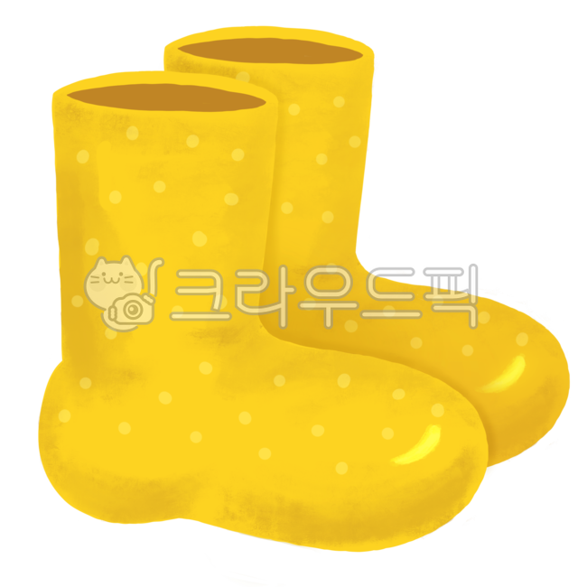 장화,장마,일기예보,손그림,레인부츠,여름,노란색,날씨,일러스트,예쁜장화,그림