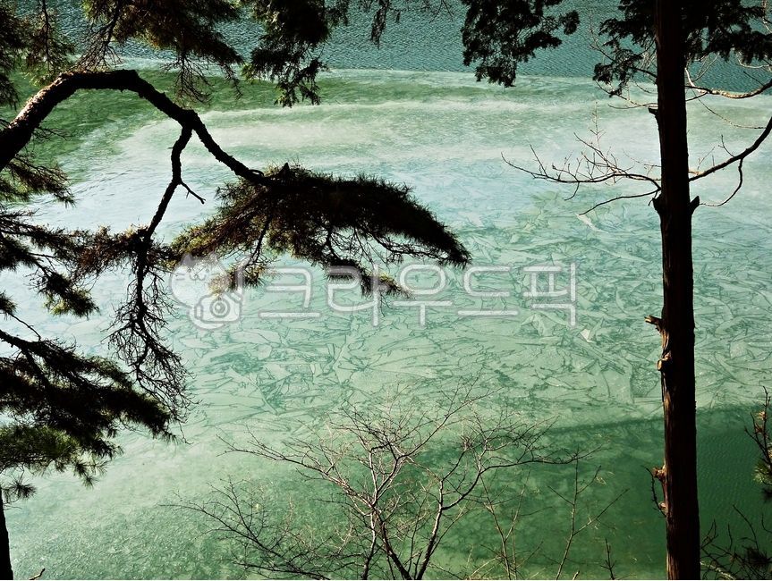호수, 연못, 겨울, 얼음, 한파, 사진,이미지,일러스트,캘리그라피 - 치과원장작가