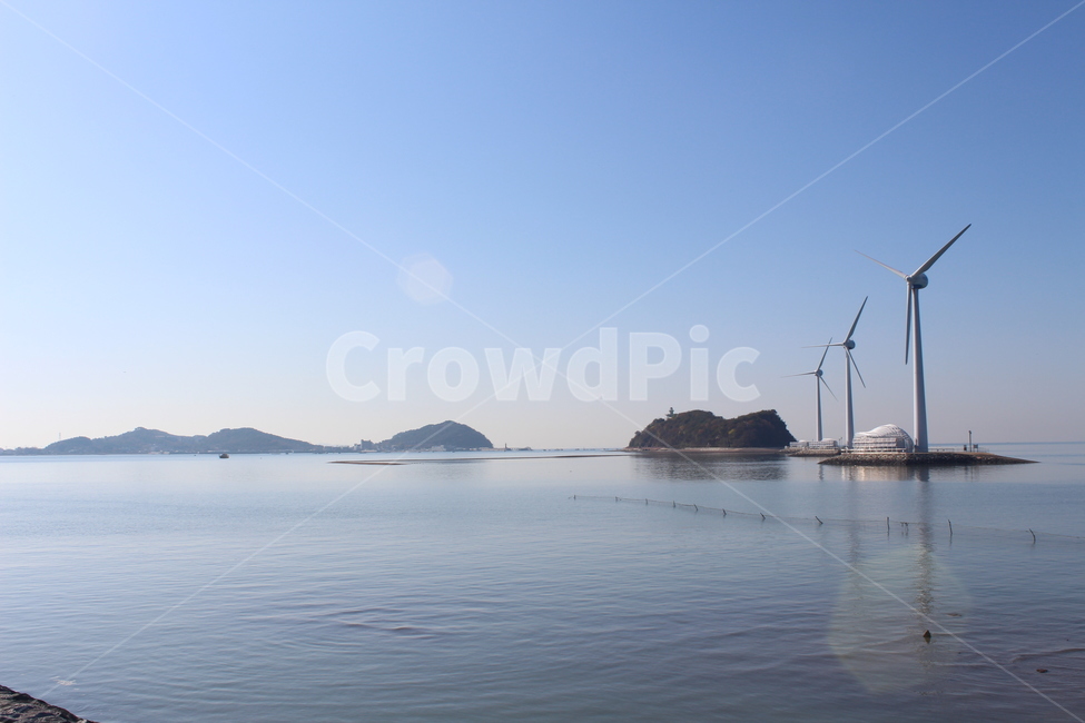 바다,풍력발전기,섬,바람,에너지,에너지산업,energy industry