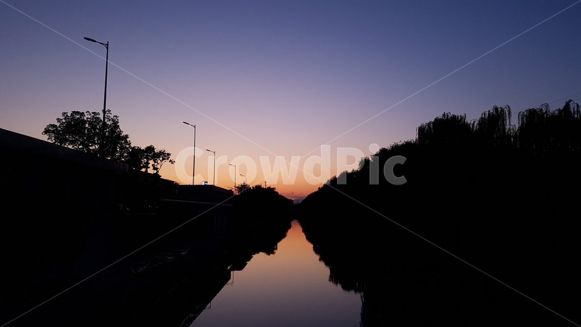 nature,자연,석양,노을,강,그림자,sunset