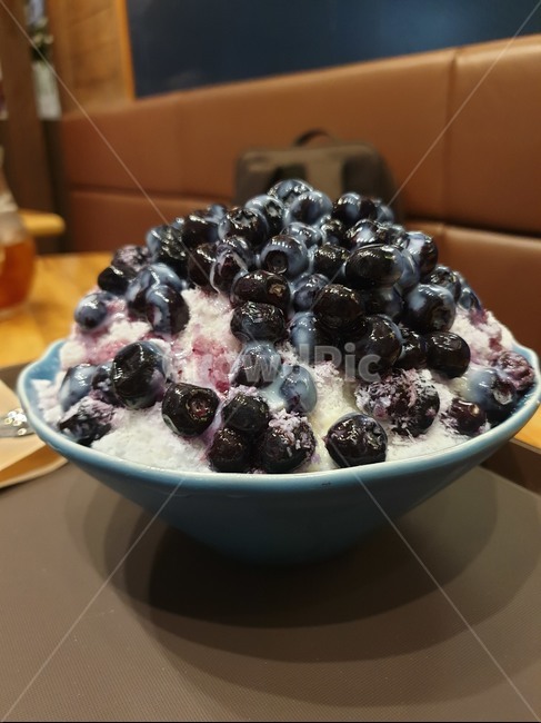 블루베리,빙수,블루베리빙수,맛있는빙수,시원한빙수
