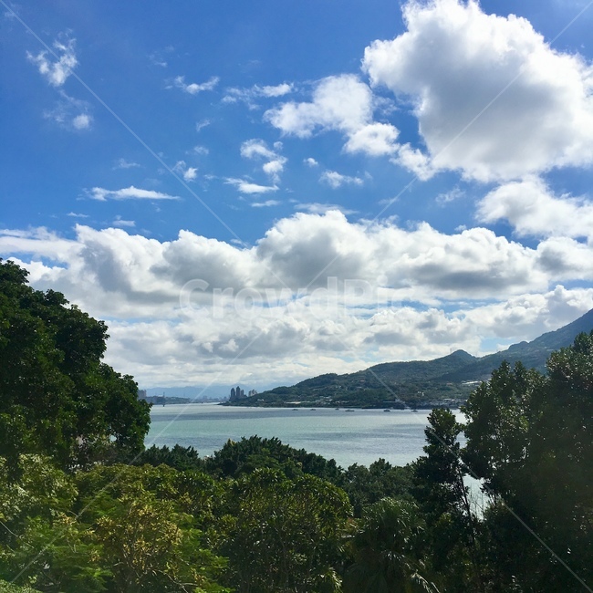 하늘,구름,바다,산,푸른하늘,sky,cloud,mountain,sea,clearday,자연,풍경,nature,landscape,weather,날씨,outdoors,옥외,cumulus,적운