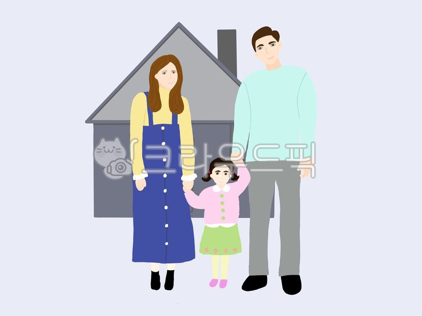 핵가족,어린아이,부모,부모와아이,가족일러스트,familyillustration,엄마,아빠,아이,딸,person,사람,human,인간,집,family,가족,people,사람들