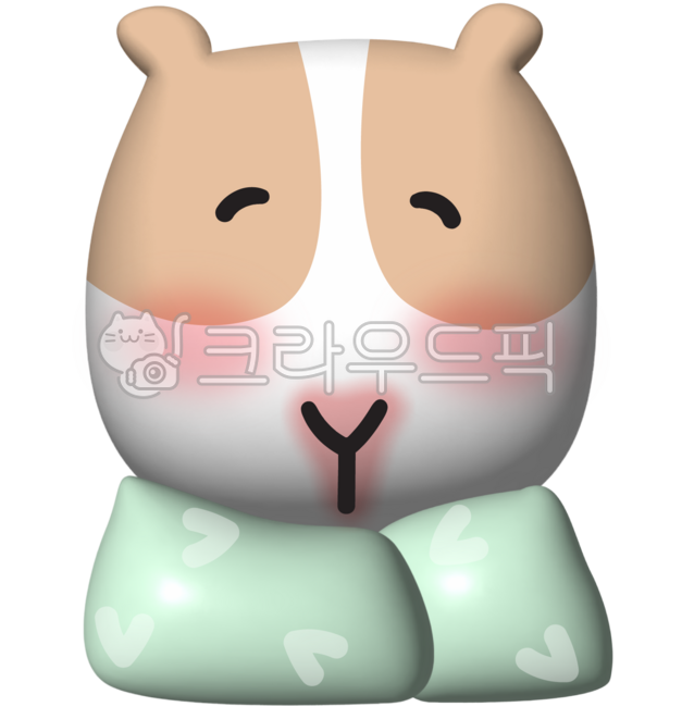 cute,guinea pig,animal,emoticon,character,3D,plump,illustration,blanket,cozy,warm,winter