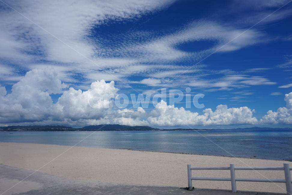구름,바다,해변,모래사장,수평선,뭉게구름,sea,beach