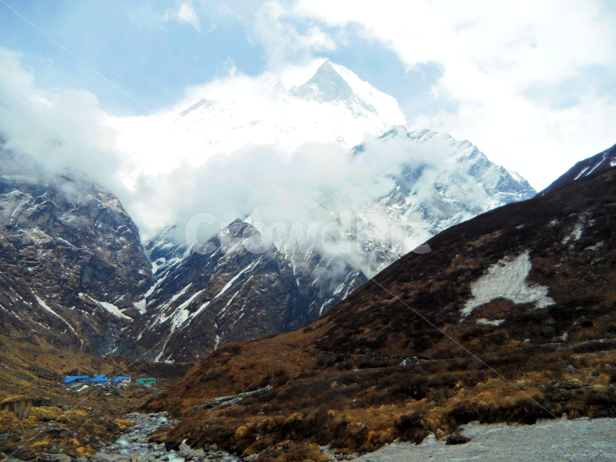 mountainrange,trekking,Himalayas,ice,building,mountain,hotel,Nepal,Machapuchare,annapurna,nature,mountain range,peak,Base,camp,mbc,himalayas,outdoors,Annapurna,machapuchare,nepal,lodge,base